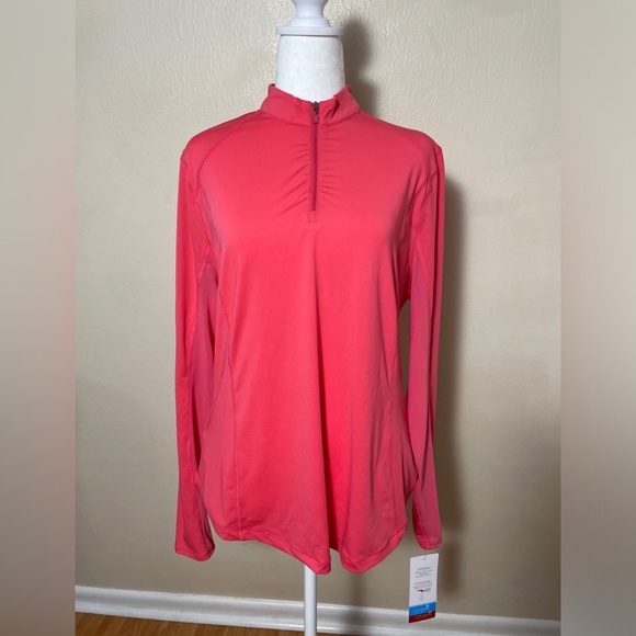 Pro Tour Tops - NWT Pro Tour cool play motion play flex Women's Golf long Sleeve shirt Pink  XL